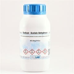 ISOLAB SODIUM ACETATE ANHYDROUS FOR ANALYSIS ACS, REAG. pH EUR. CAS 127-09-3 1000 GR PLASTİK ŞİŞE