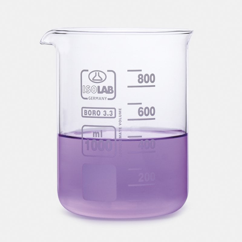 ISOLAB Cam Beher – Kısa Form – 1000 ml