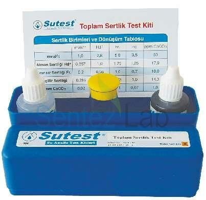 SUTEST Toplam Sertlik Test Kiti (Titrimetrik) Damla Seri
