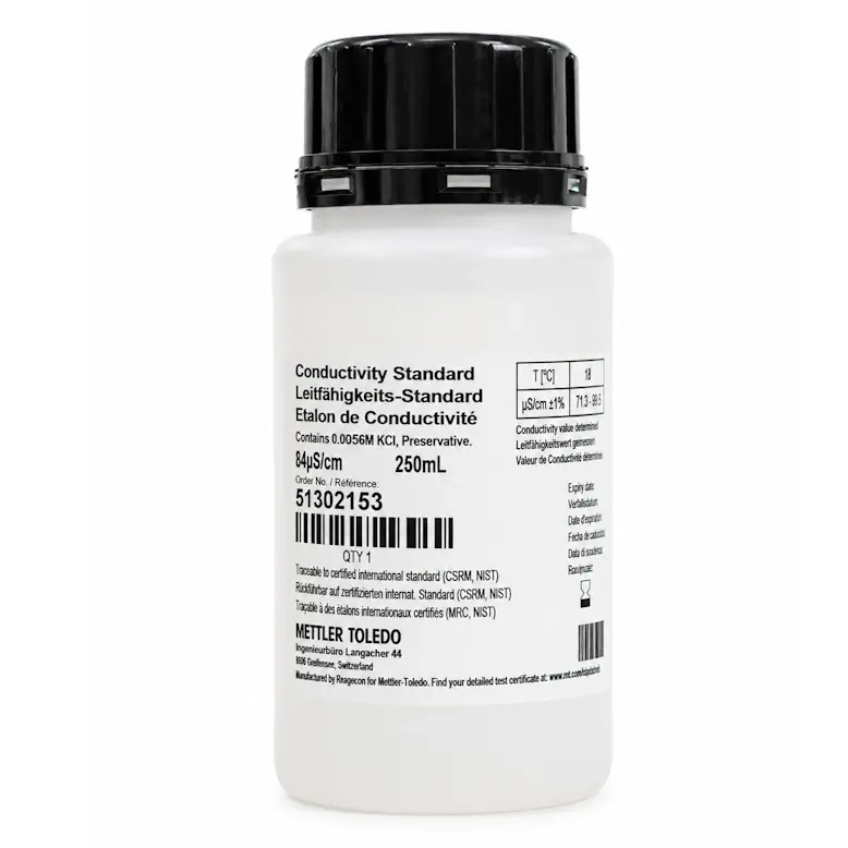 Mettler Toledo İletkenlik Kalibrasyon Çözeltisi 84 µS/cm / 250 mL