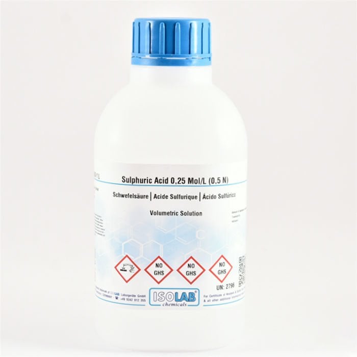 ISOLAB SULPHURIC ACID 0,25 MOL/L (0,5 N) - 1000 ML