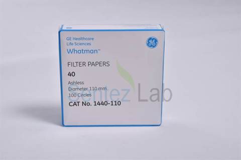 Whatman 1440-110 | Grade 40 Quantitative Filter Paper Ø110 mm Beyaz 100 adet/paket - ( Metilen Deney testi )