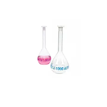ISOLAB  Balon Joje - Yüzey Kaplı - Standard - Şeffaf - A Kalite - Grup Sertifikalı - Mavi Skala - 50 Ml - Ns 14/23