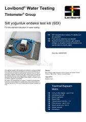 Lovibond Silt yoğunluk endeksi test kiti (SDI)