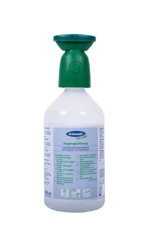 Actiomedic 500 ML Yeşil Kapaklı Steril Göz Duşu Solüsyonu