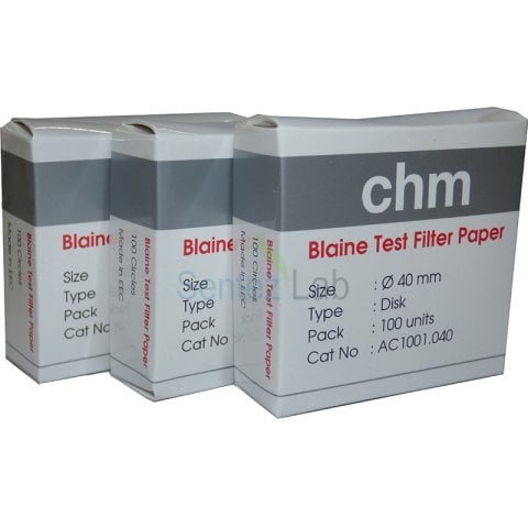 CHM Blaine Filtre Kağıdı – 40 mm, 100 Adet