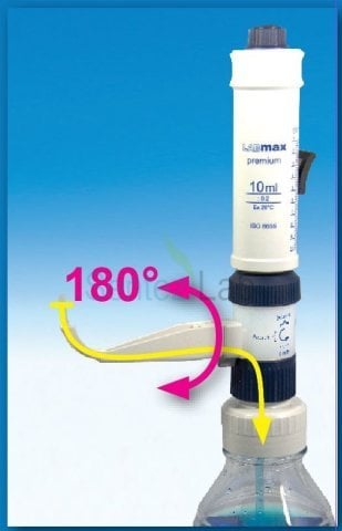 Witeg LABMAX eco Dispenser 360° blok vanalı 0,5 – 5,0 ml