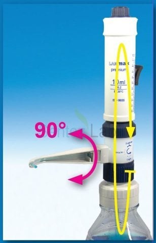 Witeg LABMAX eco Dispenser 360° blok vanalı 0,5 – 5,0 ml