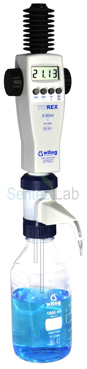 Witeg Digital Burette Titrex 0-50ml Yazılım Dahil
