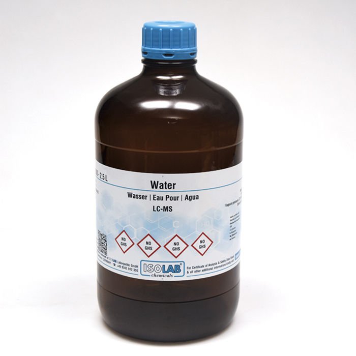 ISOLAB WATER, LC-MS CAS 7732-18-5 2500 ML