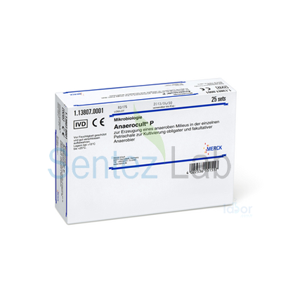 Anaerocult® P For Microbiology For Generating An Anaerobic AtmospHere İn The Single Petri Dish Merck 113807 25 Adet / Kutu
