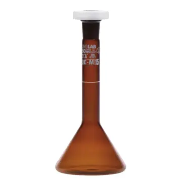 ISOLAB  Balon Joje - Trapezoidal - Amber - A Kalite - Grup Sertifikalı - Beyaz Skala - 2 Ml - Ns 7/16