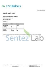 2A CHEMİCALS Aktif Karbon Granül CAS 7440-44-0 1 KG