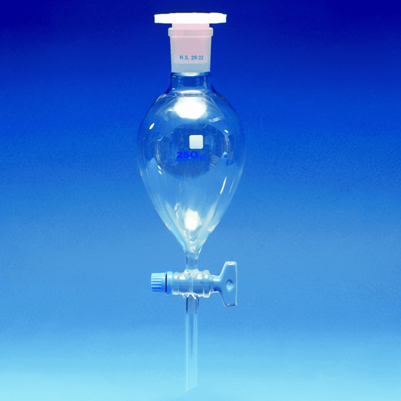 Ayırma  Hunisi  Armudi  Tip Cam Musluklu 2000 ml