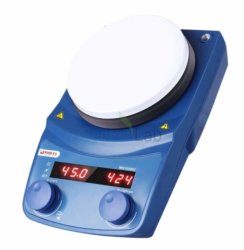 FOURE'S Dijital Isıtıcılı Manyetik Karıştırıcı 50 – 1500rpm 310 °C / 20 Lt Kapasite Aksesuarsız