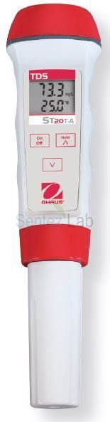 Ohaus ST20S Cep Tipi Tuzluluk Ölçer   0.0 – 80.0 Ppt 0.0 – 99.0 °C 0.1 Ppt