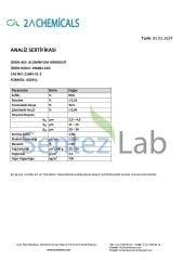 2A CHEMİCALS Alüminyum Hidroksit %99,50 CAS 21645-51-2 1 KG