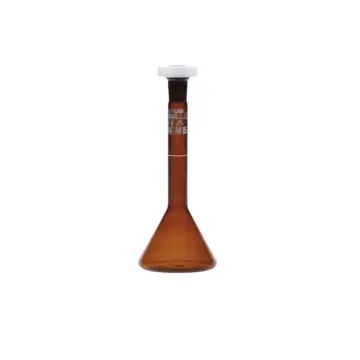 ISOLAB  Balon Joje - Trapezoidal - Koyu Amber - A Kalite - Grup Sertifikalı - Beyaz Skala - 3 Ml - Ns 7/16