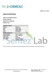 2A CHEMICALS  Alüminyum Oksit %98,50 CAS 1344-28-1  1 KG