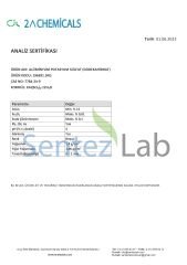 2A CHEMİCALS Alüminyum Potasyum Sülfat Dodekahidrat %98 CAS 7784-24-9 5 KG