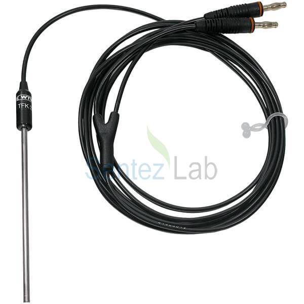 Wtw TFK 325/HC Sıcaklık Ölçüm Elektrodu pH/ORP elektrotlarını tutmak için klipsli, 1 m kabloludur.