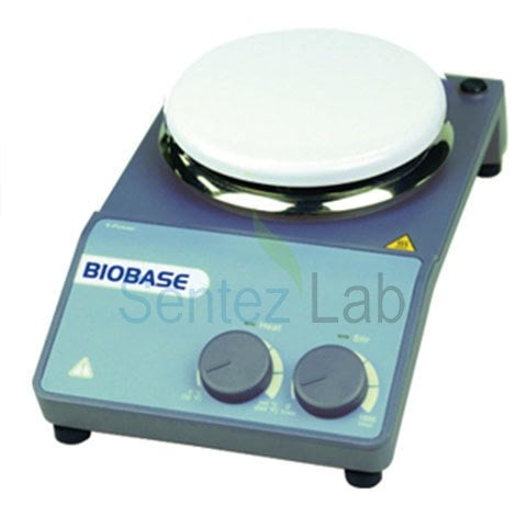 Biobase MS-H-S Isıtıcılı Manyetik Karıştırıcı (Hotplate Stirrer) 135 x 135 mm Seramik K. Paslanmaz Ç. 20 Litre