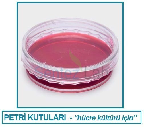 ISOLAB HÜCRE KÜLTÜRÜ İÇİN PETRİ KUTUSU ''polistiren” ''gamma steril” Ø35 mm 10 mm 960Adet/Kutu
