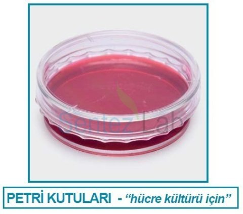 ISOLAB HÜCRE KÜLTÜRÜ İÇİN PETRİ KUTUSU ''polistiren” ''gamma steril” Ø35 mm 10 mm 960Adet/Kutu