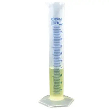 ISOLAB  Mezür - Uzun From - P.P - B Kalite - Mavi Skala - 10 Ml