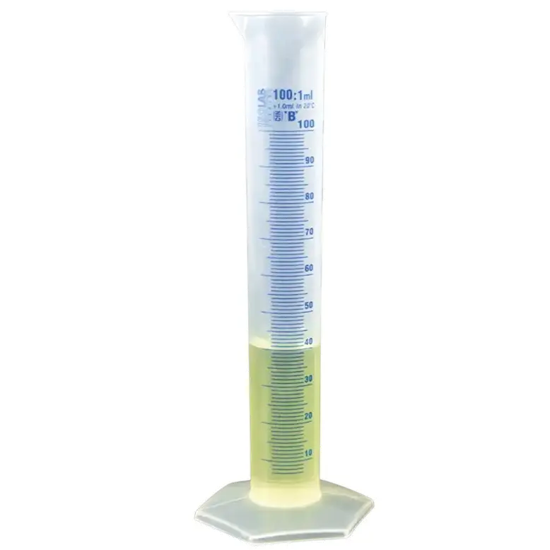 ISOLAB  Mezür - Uzun From - P.P - B Kalite - Mavi Skala - 500 Ml