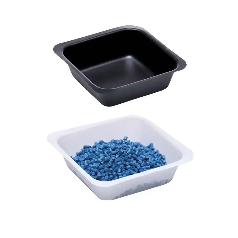 ISOLAB  Tartım Kabı - P.S - Kare Form - Beyaz - 100 Ml  100 Adet