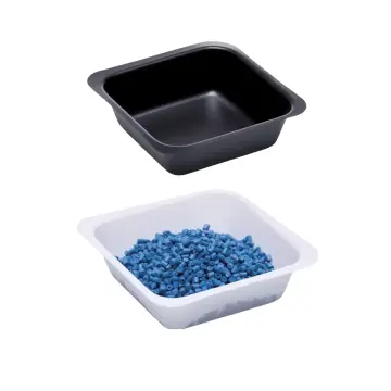 ISOLAB  Tartım Kabı - P.S - Kare Form - Beyaz - 100 Ml - Gamma Steril  10 Adet