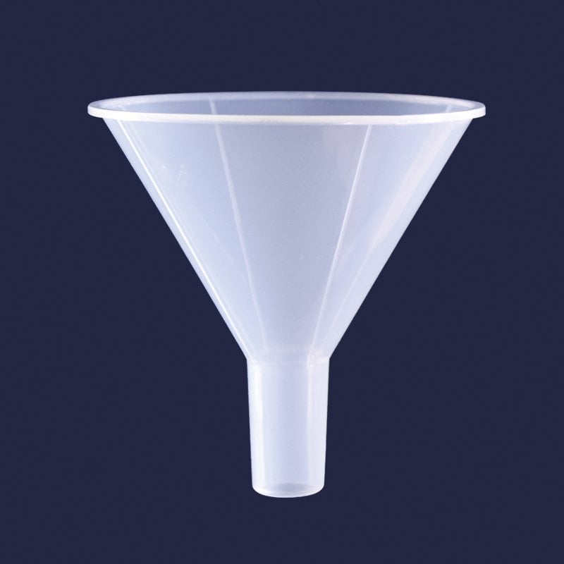 İSOLAB 041.07.120 huni - P.P - toz aktarmak için - çap 120 mm