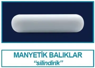 ISOLAB Manyetik Balık - Silindirik - 25 x 6 mm - 1 Adet