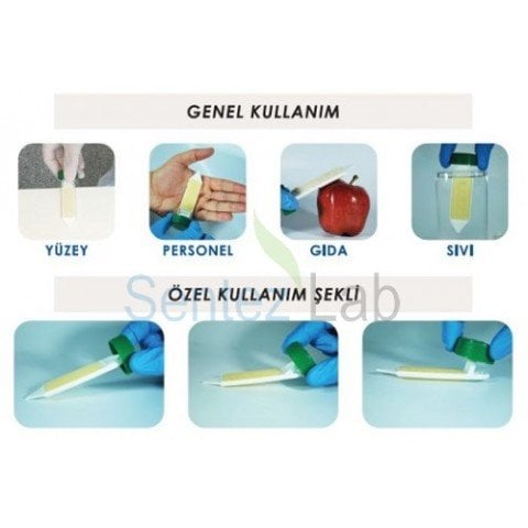 Hytech Slide ® (Hijyen Kontrol Kiti) 30 Adet  (Bakmak istediğiniz Bakteri Kombinasyonu Belirtiniz)