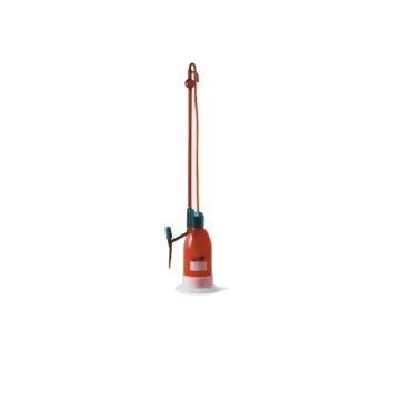 ISOLAB  Büret - Otomatik - Şilling - Amber - As Kalite - Grup Sertifikalı - Beyaz Skala - 25 Ml