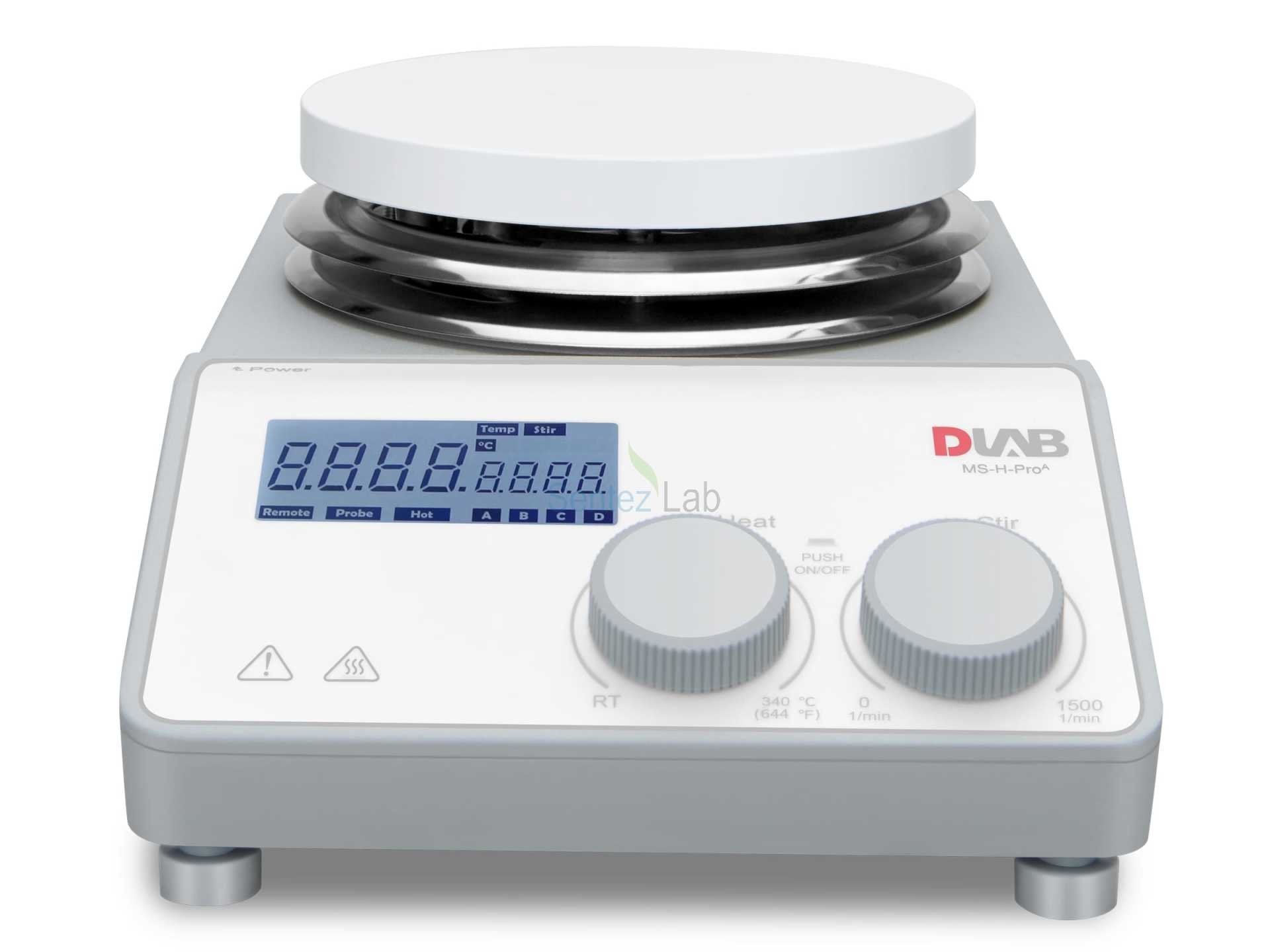 DLAB MS-H-Pro+ Isıtıcılı Manyetik Karıştırıcı 100... 1.500 rpm / RT... 340 ℃ / 20 L