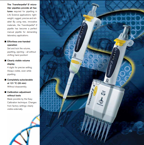 Brand Transferpette® S 0,1 - 1 µl Ayarlanabilir Otomatik Pipet