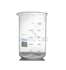 Cam Beher Kısa Form 10 Litre I Cam Beher 10000ml  Kısa Form Isıya Dayanıklı