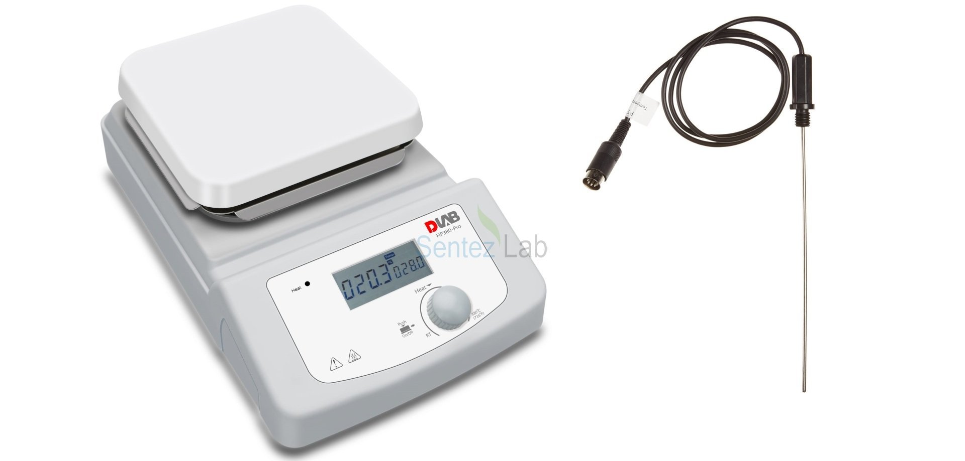 DLAB HP380-Pro Isıtıcı Tabla RT… 380 ℃ / 5 L Sıcaklık Probu