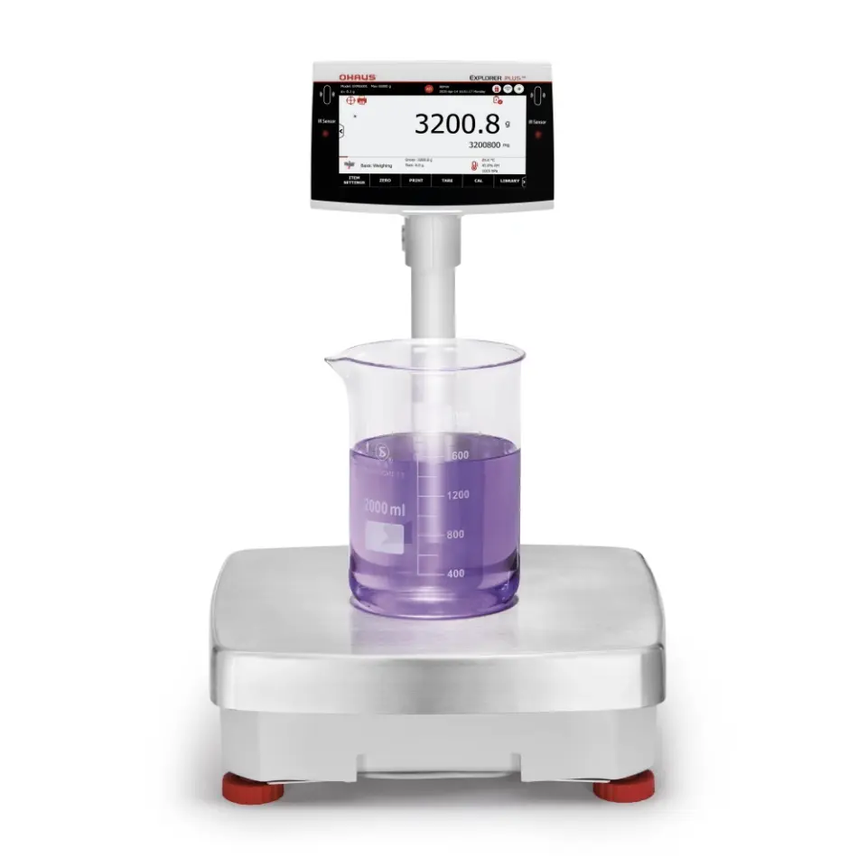 OHAUS EXR12202 Hassas Terazi 12200 g 0.01 g AutoCal Otomatik Kalibrasyon