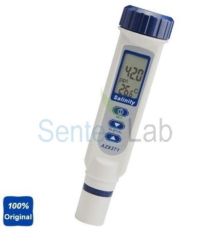 Dijital Tuzluluk Metre ve Sıcaklık Ölçer AZ 8371 (Cep Tipi Metre) 0.0-10 ppt(NaCl) - Sıcaklık:0.0-50.0 C° - ATC