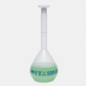 ISOLAB Balon Joje - P.P - Şeffaf - B Kalite - Mavi Skala - 100 ml - NS 14/23