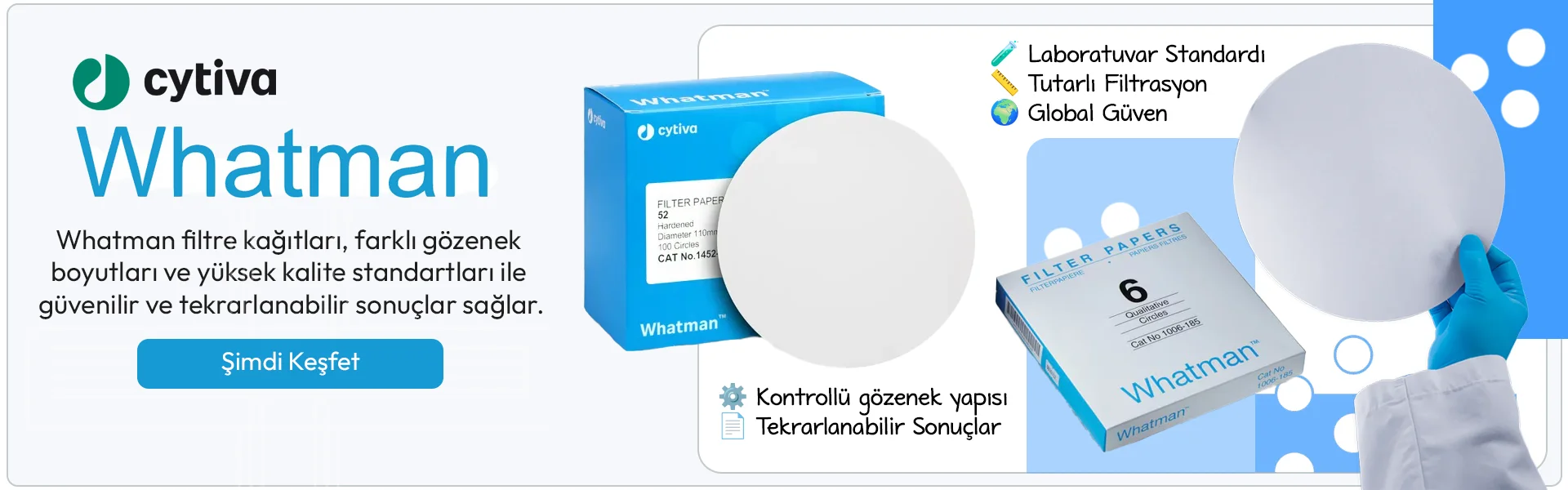 Whatman Laboratuvar Filtre Kağıtları ve Analiz Ürünleri
