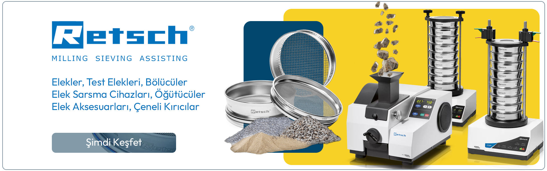 Retsch Elek Sallayıcılar ve Elekler